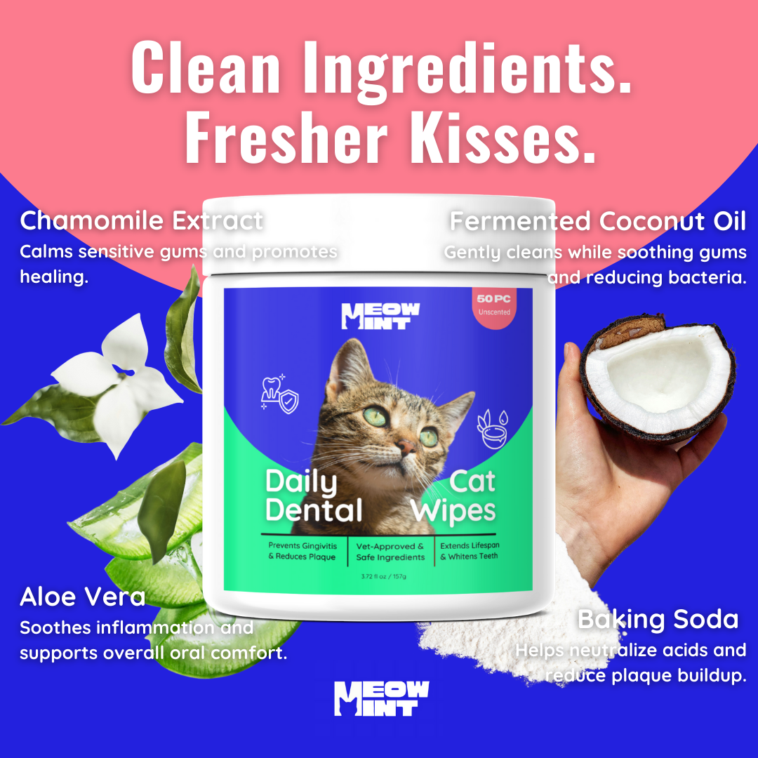 MeowMint™ Daily Dental Wipes