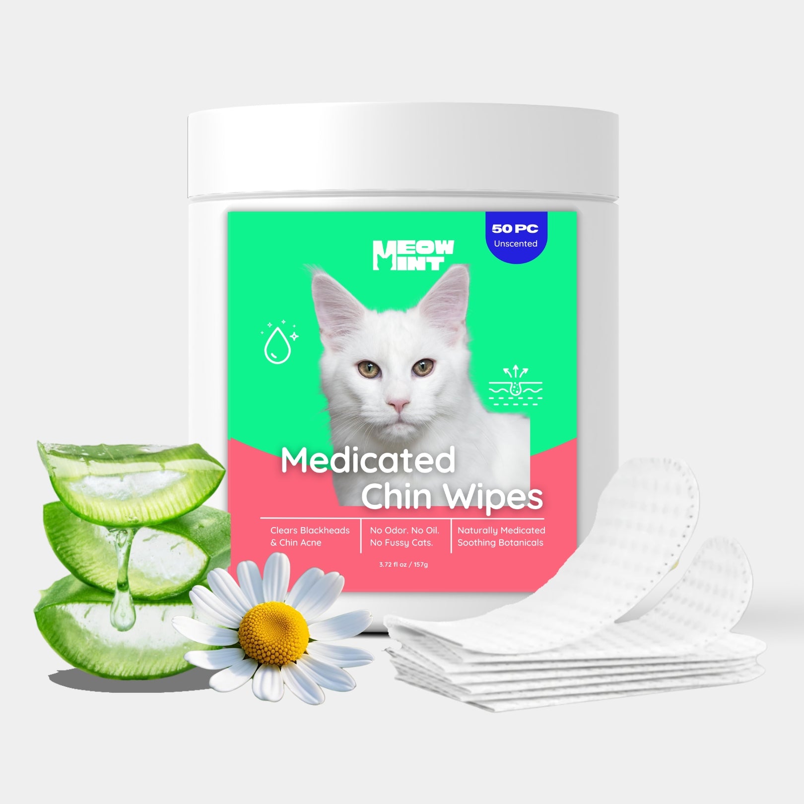 MeowMint™ Medicated Chin Wipes