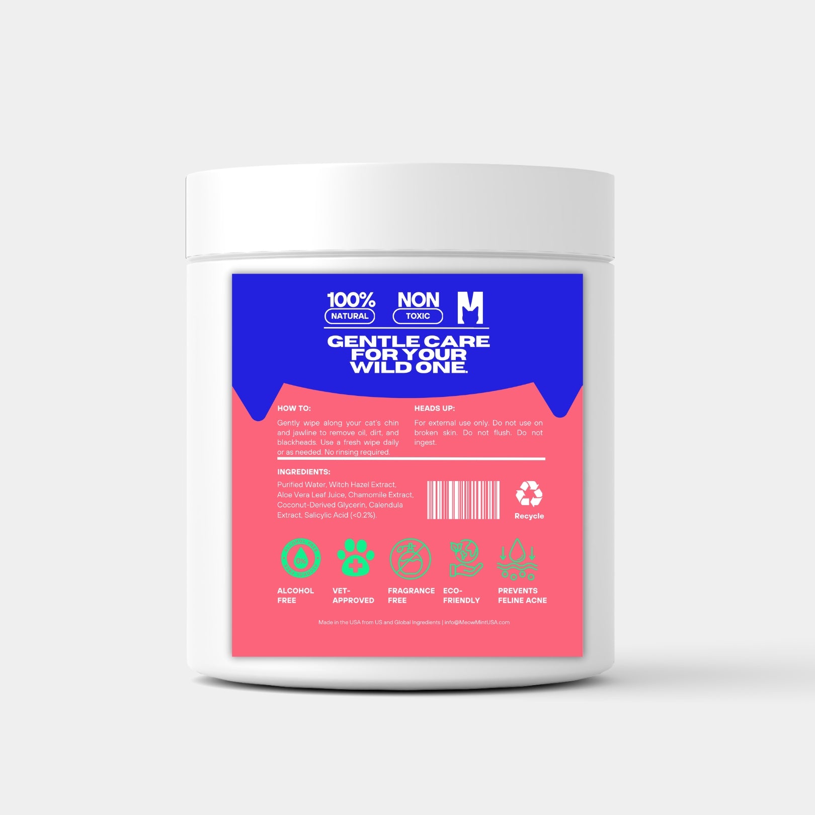 MeowMint™ Medicated Chin Wipes
